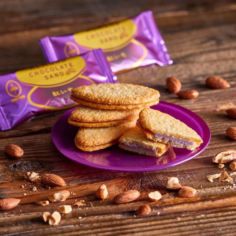 アーモンドチョコサンド紅芋(12枚入)|御菓子御殿