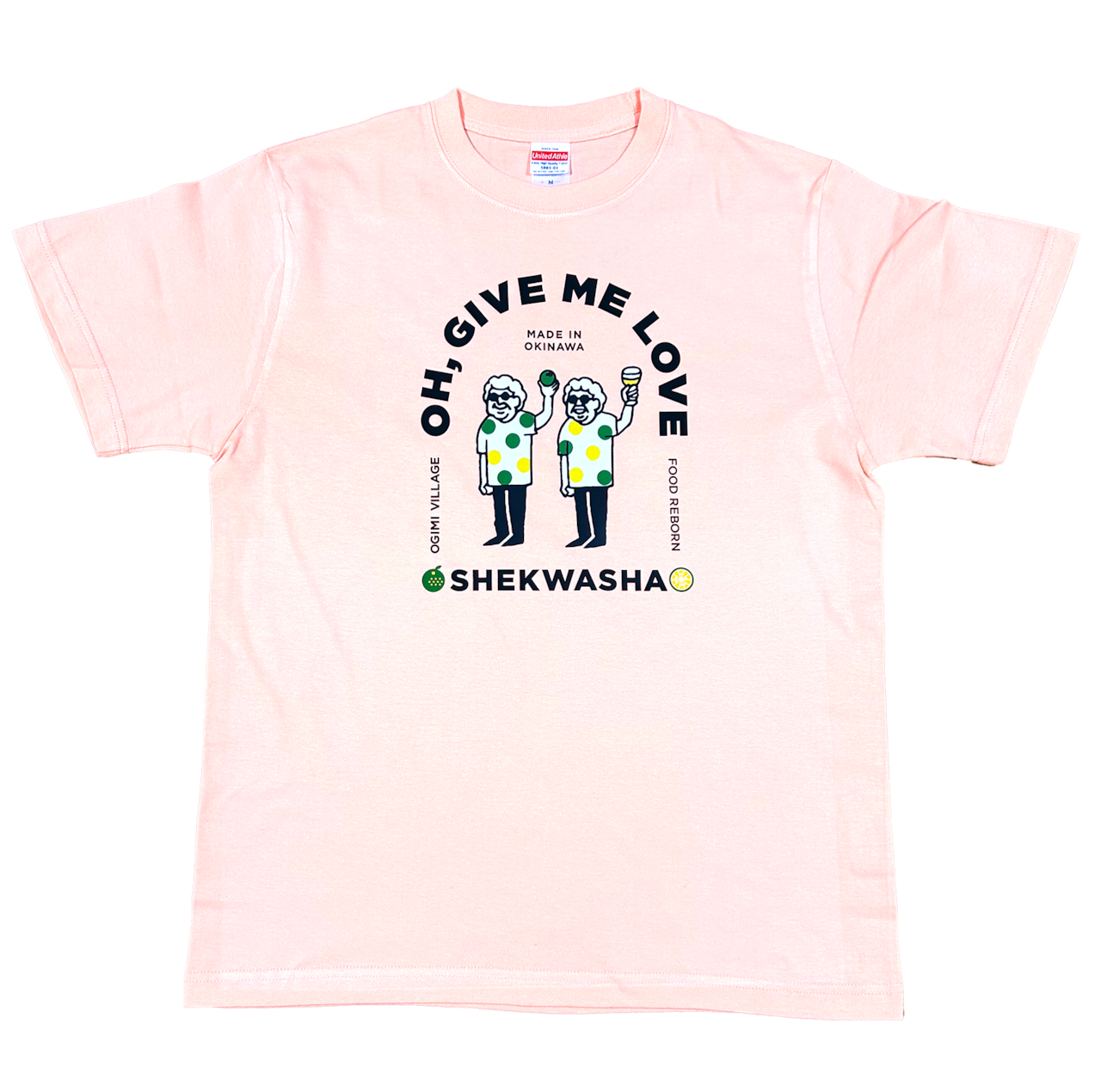 OH,GIVE ME LOVE(大宜味LOVE) Tシャツ(ピンク)|フードリボン