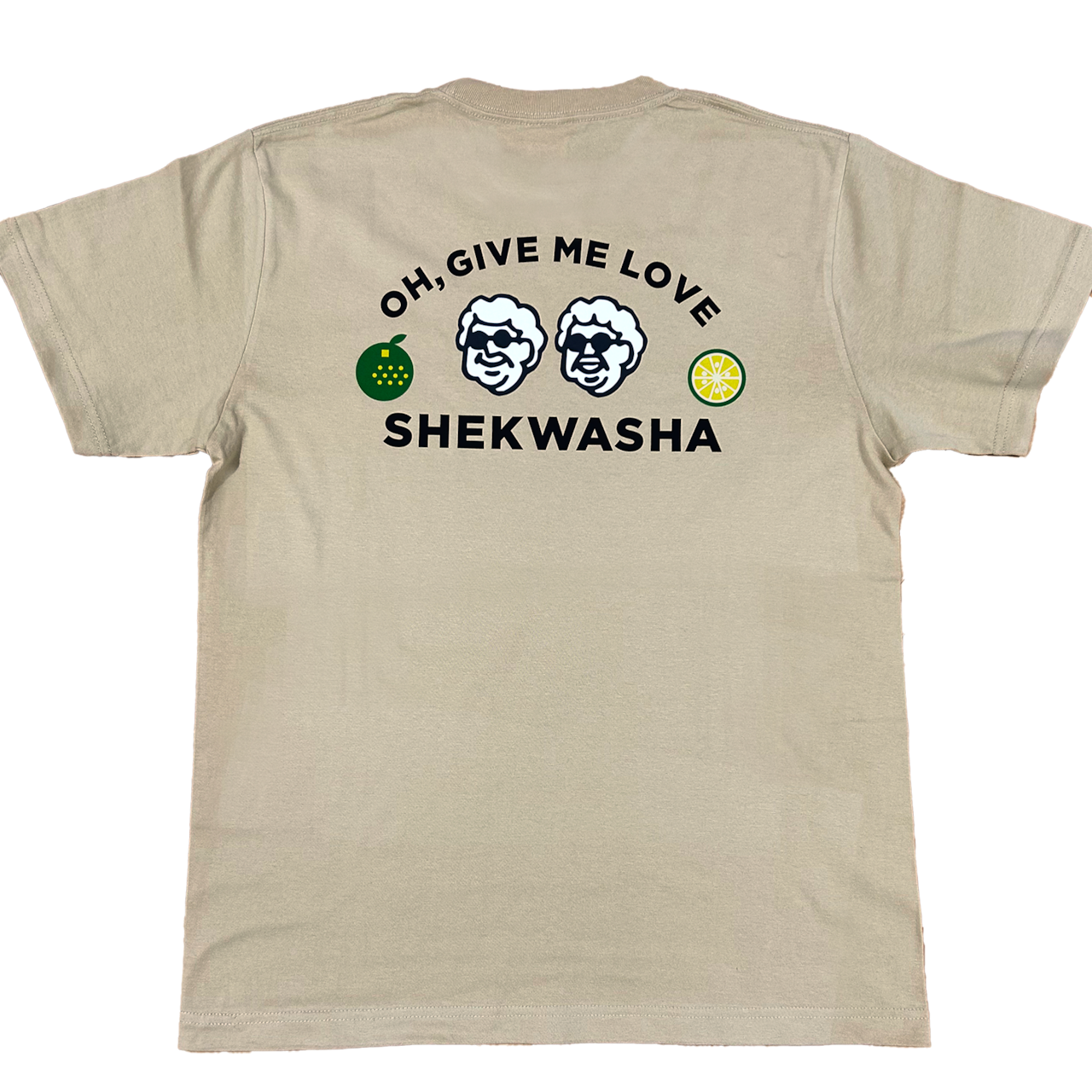OH,GIVE ME LOVE(大宜味LOVE) Tシャツ(ベージュ) M・XL