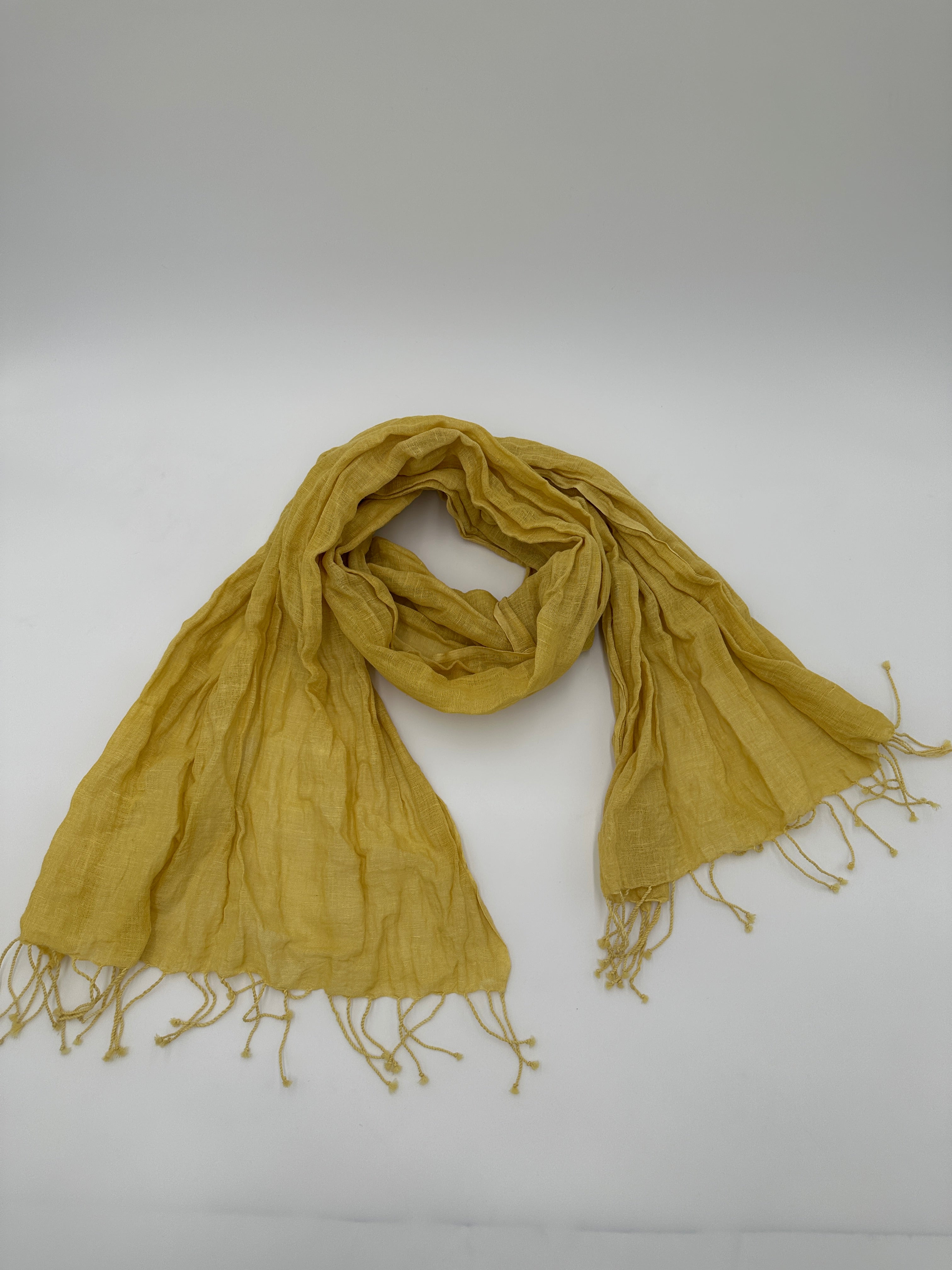 【福木染め】綿麻ストール