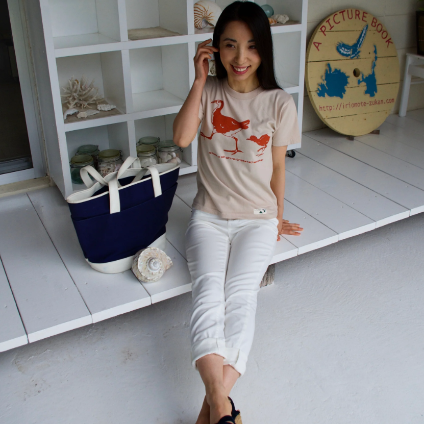 染め図鑑Tシャツ シロハラクイナ