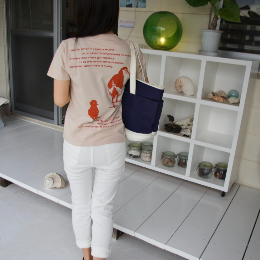 染め図鑑Tシャツ シロハラクイナ