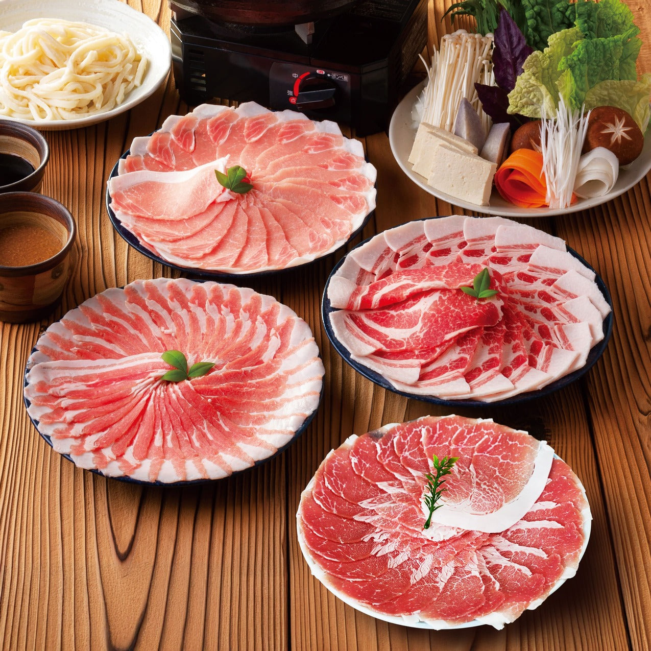 あぐー食べくらべしゃぶしゃぶ4種セット|上原ミート