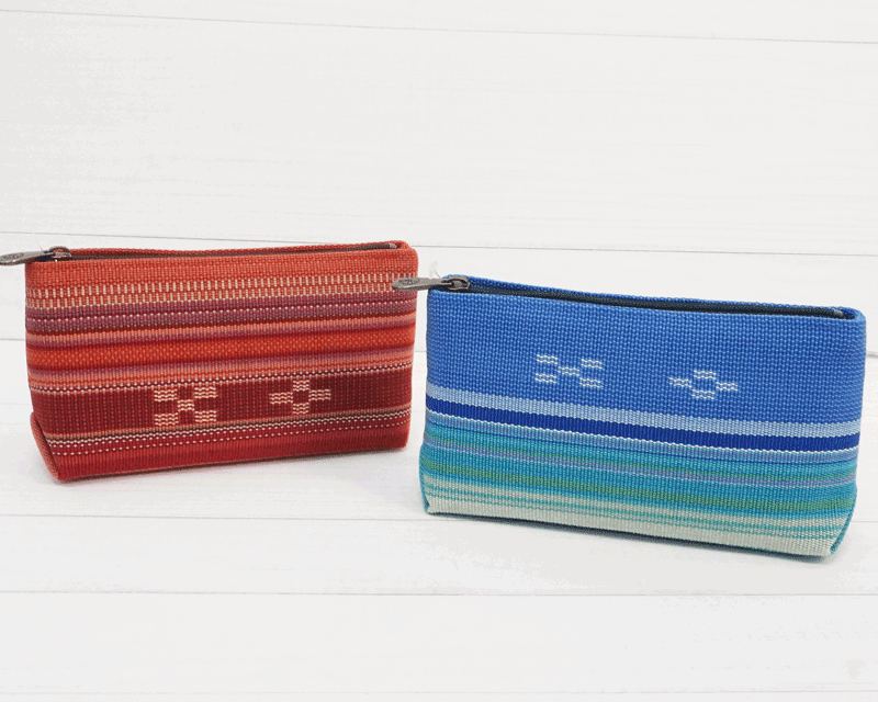 【空港受取商品】カジュアルポーチ|八重山みんさー織 あざみ屋