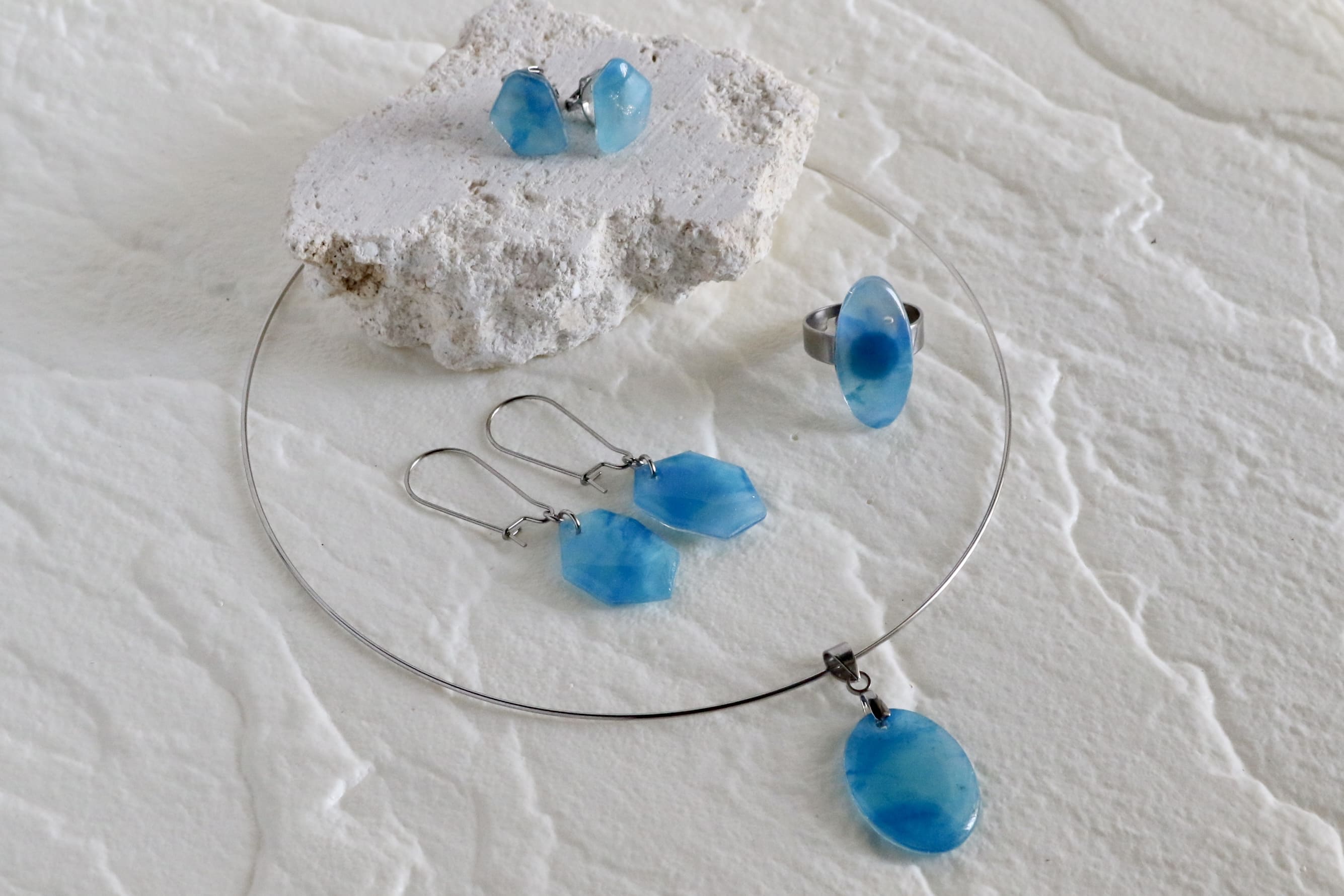 沖縄の海が生んだ新しい輝き|Oceanデザイン (ピアス/イヤリング/チョーカー/リング)|jiyukimama