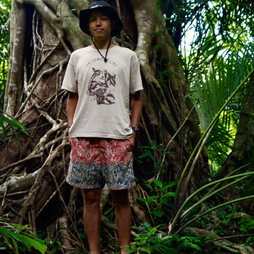 染め図鑑Tシャツ IRIOMOTE CAT