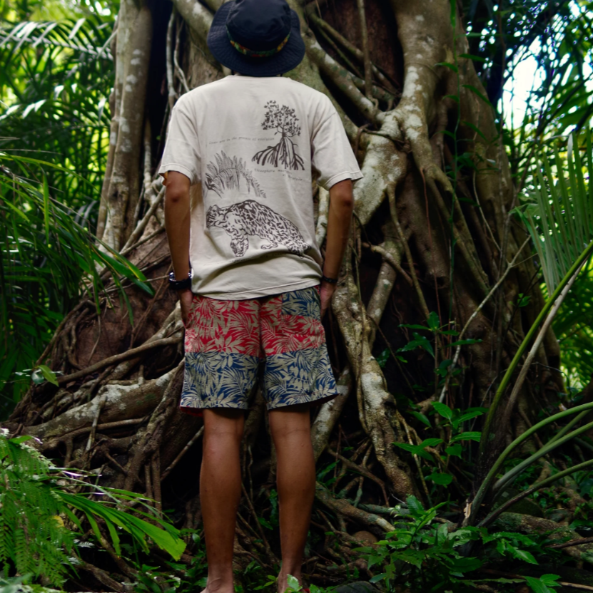 染め図鑑Tシャツ IRIOMOTE CAT