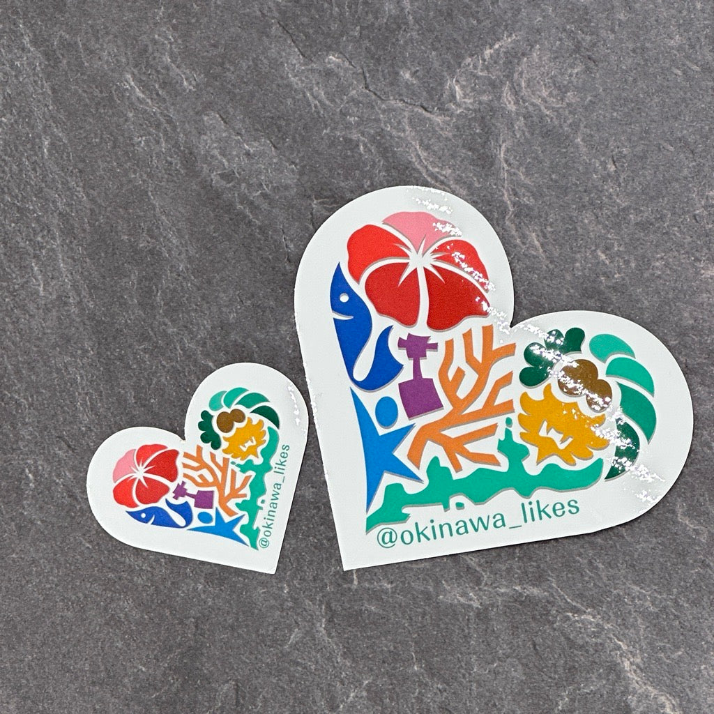 おきなわLikesステッカー(大・小・セット)
