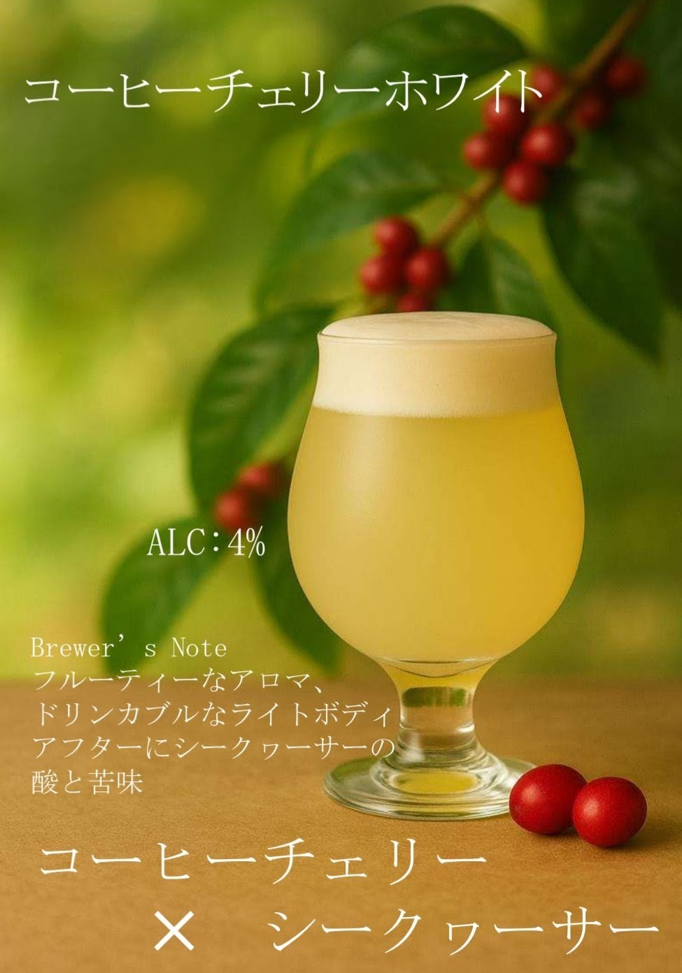 世界初!コーヒーチェリーをアップサイクルしたクラフトビール|すべての味を飲み比べ(3種類6本セット)