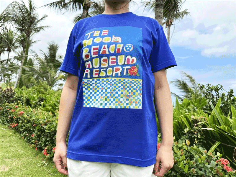 ホテルオリジナル宜保朝子コラボTシャツ ART LOGO|ザ・ムーンビーチ ミュージアムリゾート