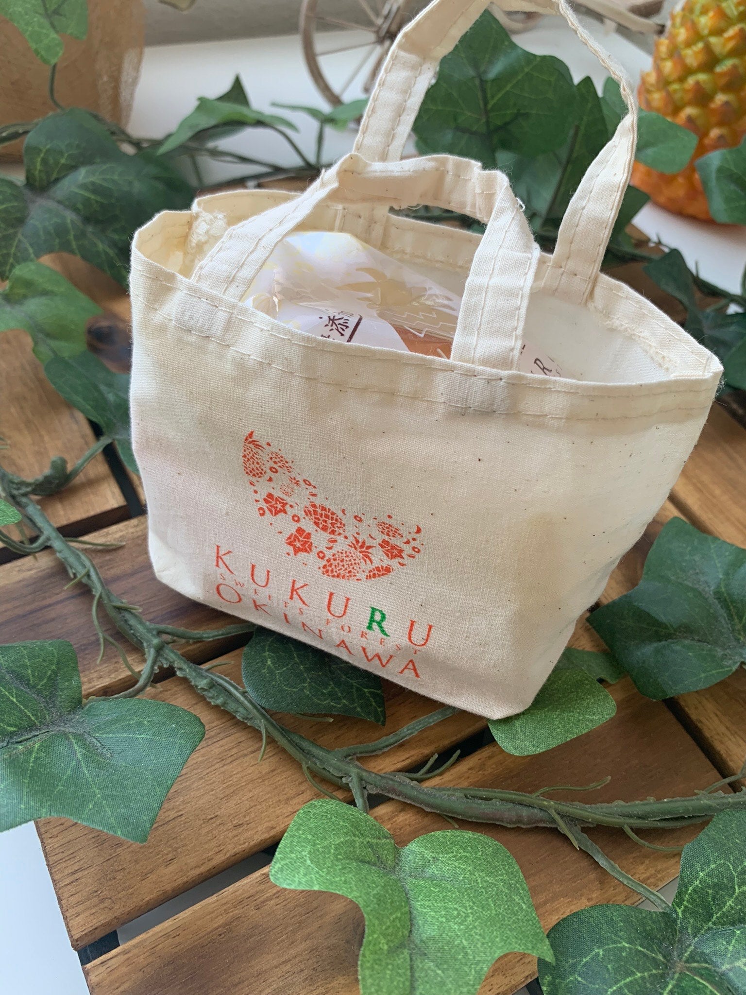 KUKURU SWEETS FOREST 沖縄産パイナップル&紅芋パインケーキ ミニバッグセット