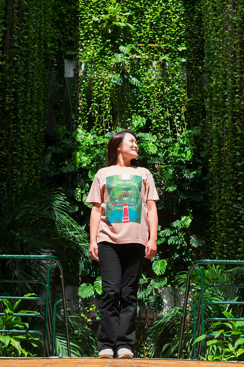 ホテルオリジナル宜保朝子コラボTシャツ ATRIUM|ザ・ムーンビーチ ミュージアムリゾート