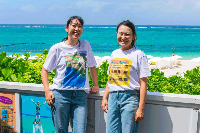 ホテルオリジナル宜保朝子コラボTシャツ HOTEL BEACH|ザ・ムーンビーチ ミュージアムリゾート
