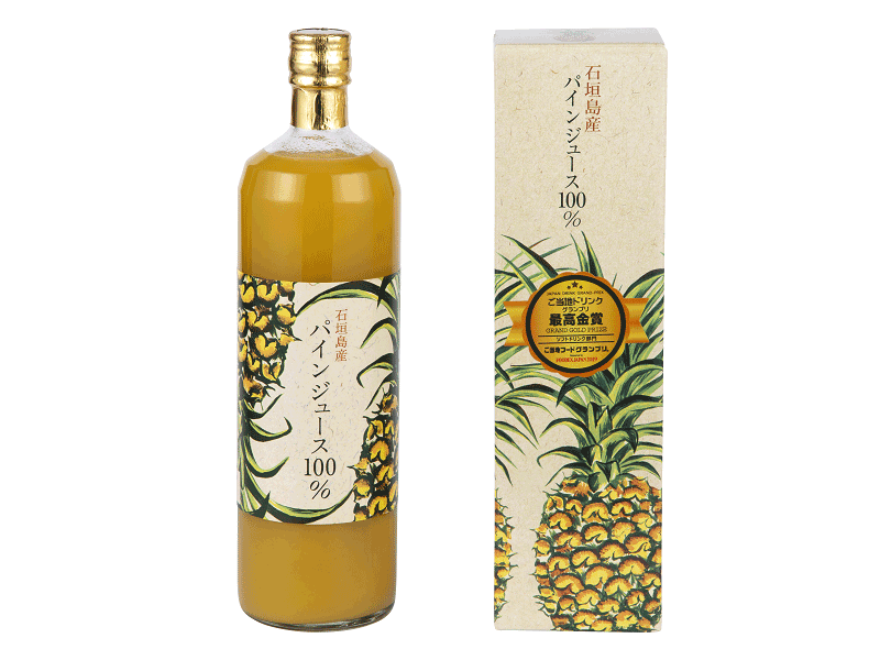 【ギフト】石垣島産パインジュース100%|石垣島産のパイナップルを使った100%ストレートジュース