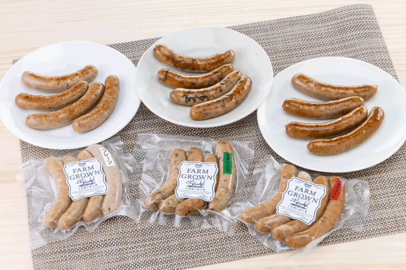 【ギフト】南ぬ豚 無添加あらびきソーセージ 3種味わいセット(3種×2pc) 《冷凍》|希少な石垣島産アグー豚を使った無添加ソーセージ