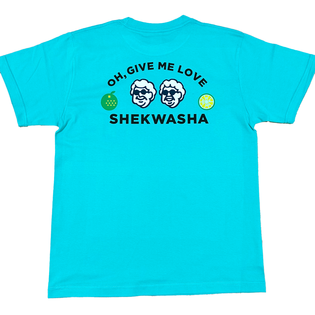 OH,GIVE ME LOVE（大宜味LOVE）Tシャツ(青)｜フードリボン