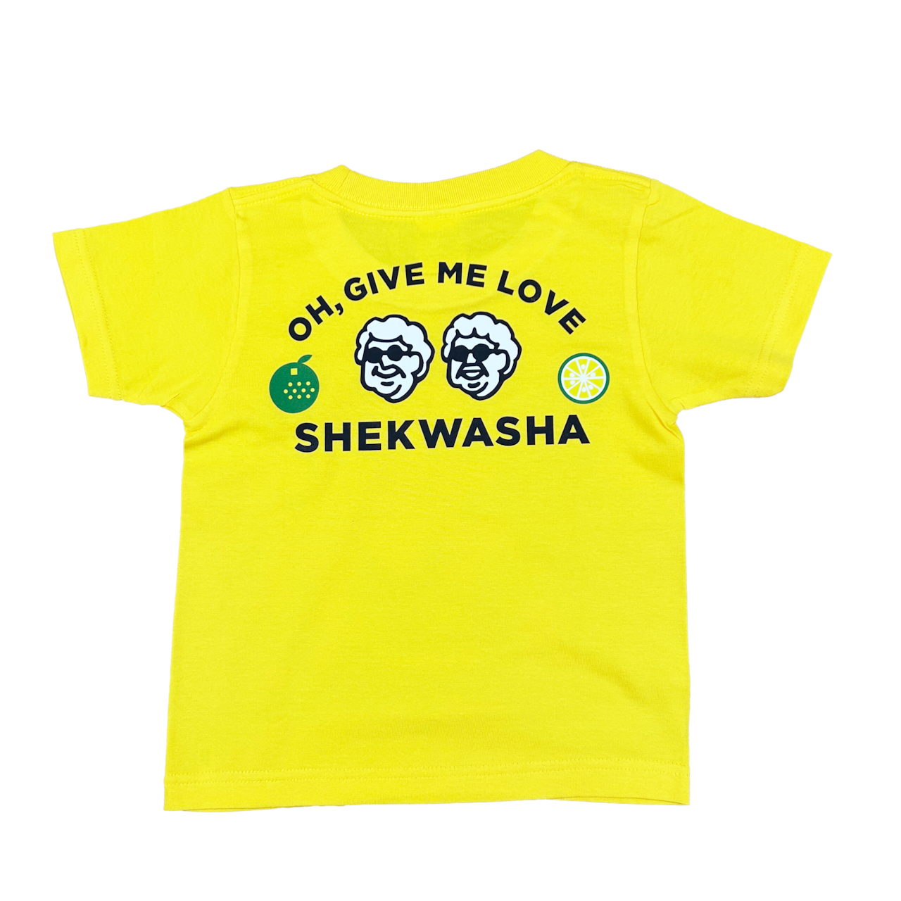 OH,GIVE ME LOVE（大宜味LOVE）　KIDS Tシャツ(イエロー)｜フードリボン
