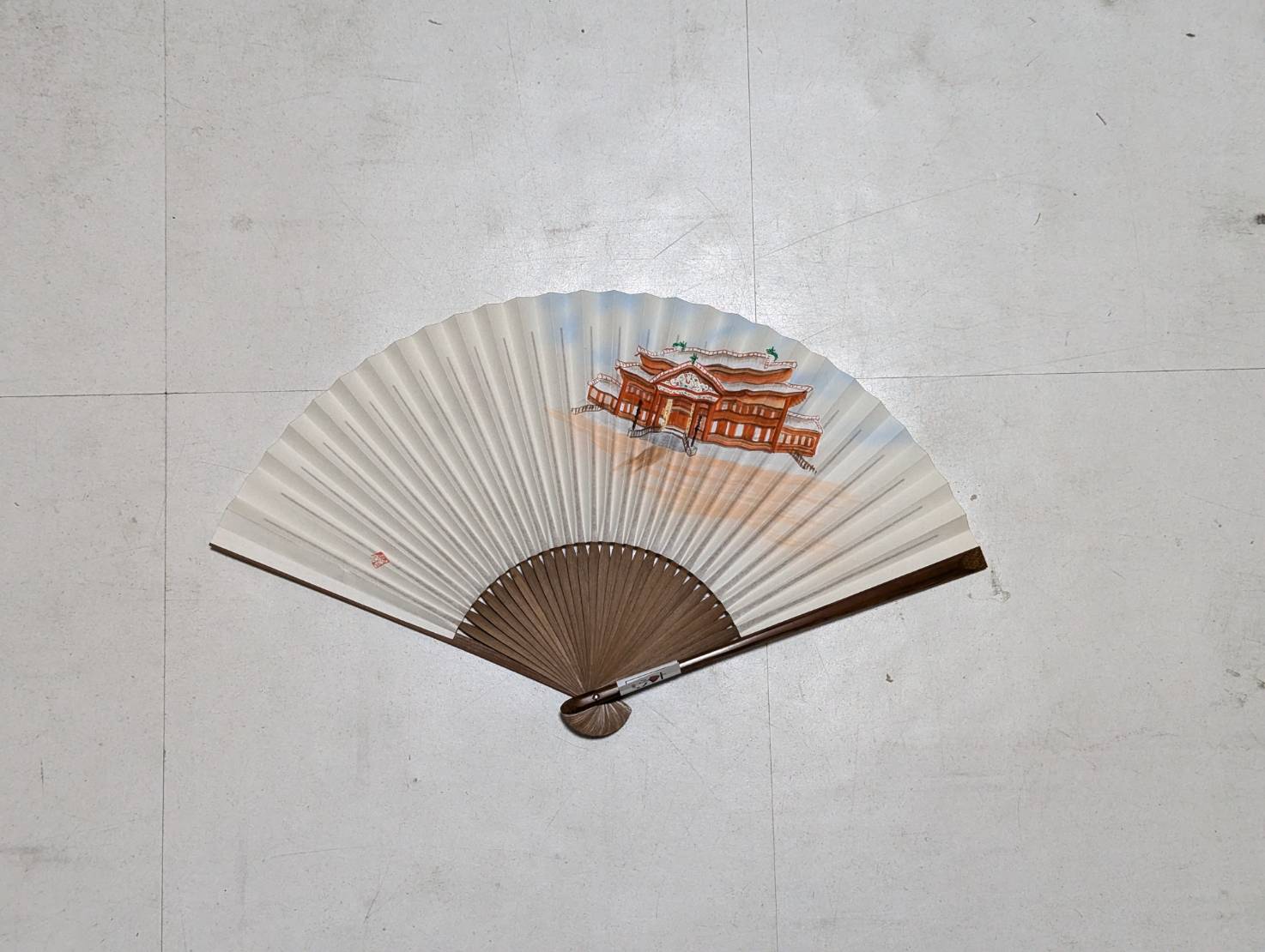 【SHIMA DENIM WORKS】扇子（桜・首里城・清水寺・富士山）