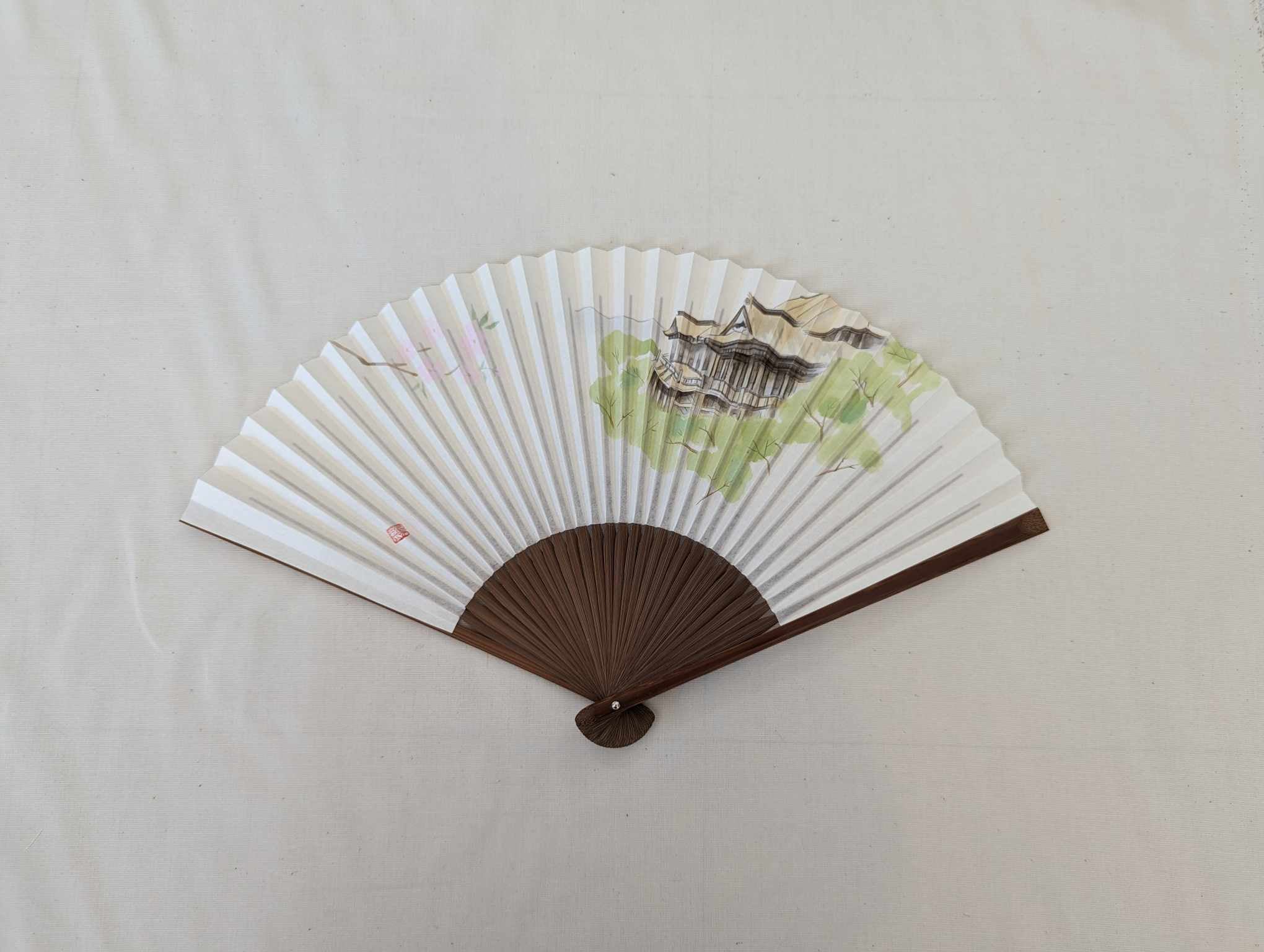 【SHIMA DENIM WORKS】扇子（桜・首里城・清水寺・富士山）