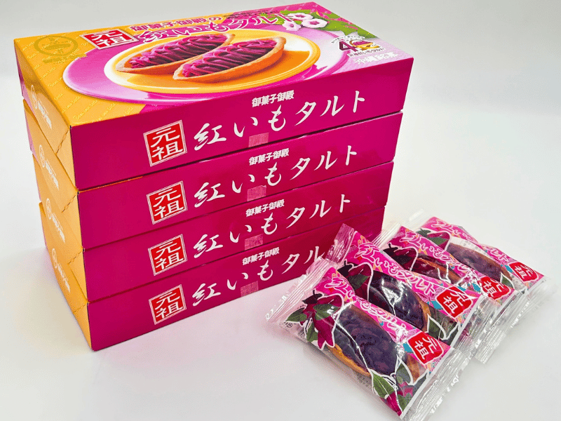 『お土産バラマキセット』紅いもタルト24個セット  (6個入×4箱）｜御菓子御殿
