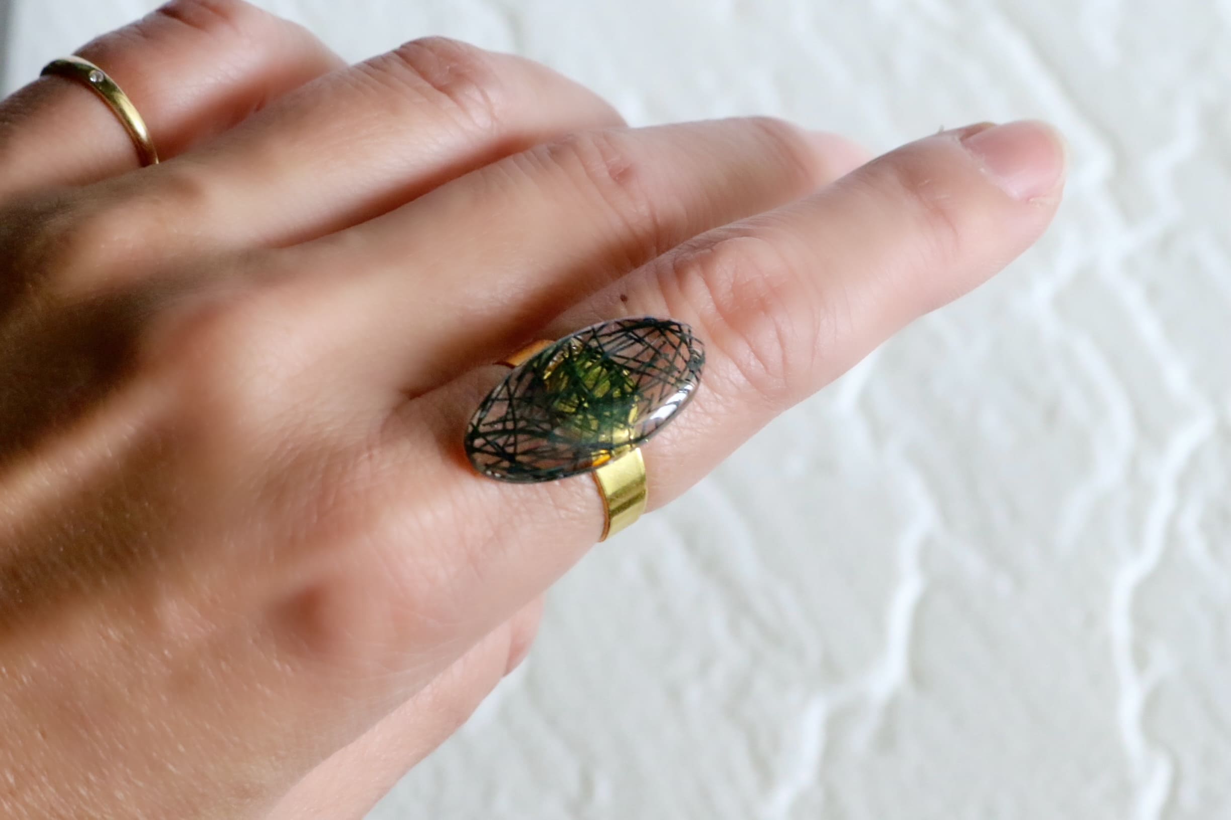 沖縄の海が生んだ新しい輝き｜フィッシュネットデザイン (ピアス/イヤリング/チョーカー/リング)｜jiyukimama