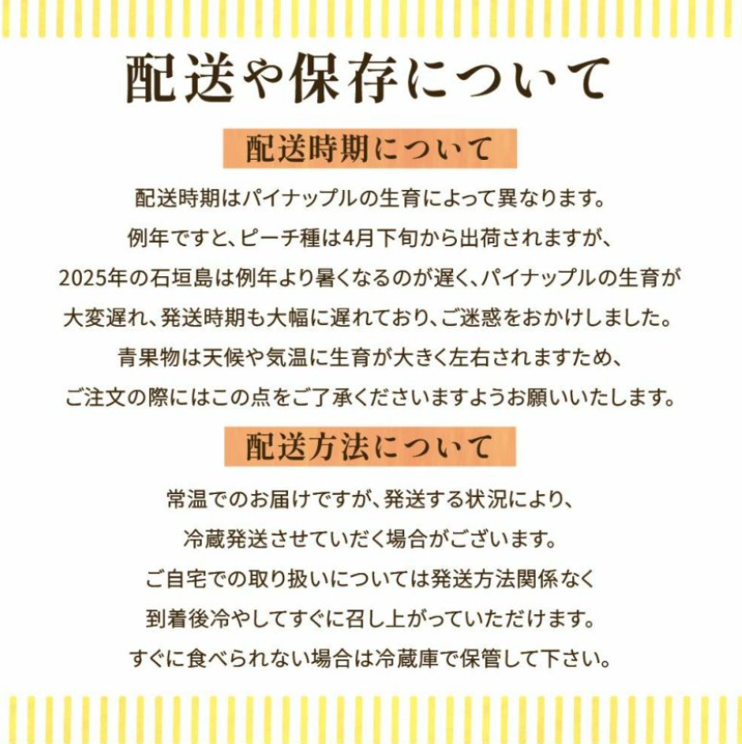 ＜数量限定・送料込・配送日指定対応不可＞桃のようにとろける、芯まで甘い石垣島の宝石・石垣島産パイナップル・ピーチ種　約1kg(1～2玉) 〈常温〉｜やえやまファーム